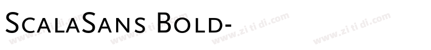 ScalaSans Bold字体转换
